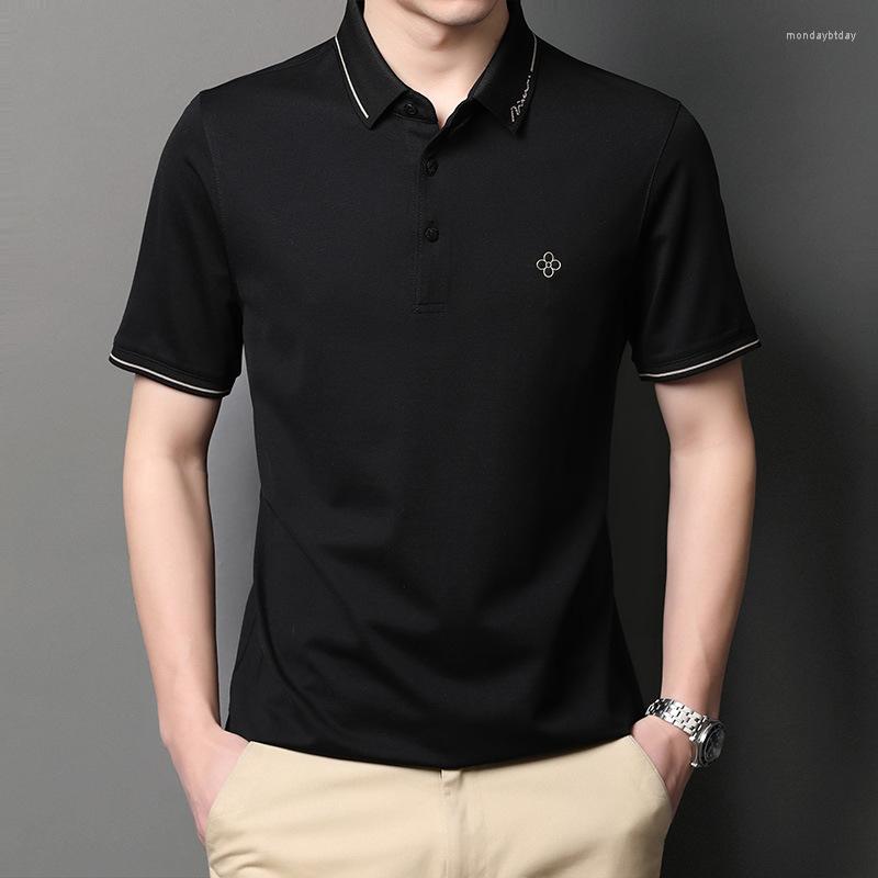 Men's Polos 2022 Summer Casual Mulberry Silk Short Sleeve T-shirt Top Lapel Breathable Half Loose Polo Shirt, Gray
Men's Polos 2022 Summer Casual Mulberry Silk Short Sleeve T-shirt Top Lapel Breathable Half Loose Polo Shirt, Gray