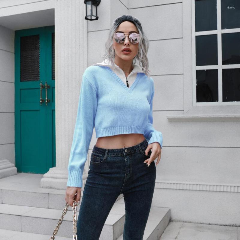 Women' Sweaters Real Spot Lapel Short Sweater Women Zipper Autumn Winter Long Sleeve Knitwear, Pink
Women' Sweaters Real Spot Lapel Short Sweater Women Zipper Autumn Winter Long Sleeve Knitwear, Pink