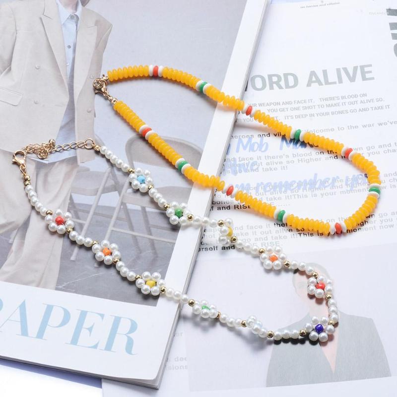 Chains Bohemia Colorful Seed Beads Flower Pearl Choker Necklaces For Women 2PCS Soft Clay Necklace INS Trendy Jewelry
Chains Bohemia Colorful Seed Beads Flower Pearl Choker Necklaces For Women 2PCS Soft Clay Necklace INS Trendy Jewelry