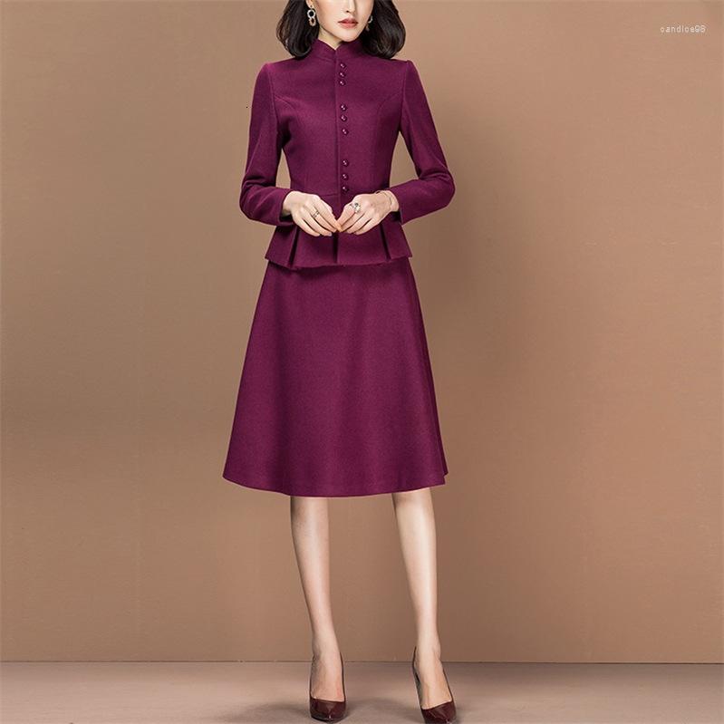 Work Dresses Two Piece Set Slim Fit Long Sleeve Blazer Jacket Tops Elegant Suits Women Office Lady Bodycon Dress Female Plus Size, Burgundy
Work Dresses Two Piece Set Slim Fit Long Sleeve Blazer Jacket Tops Elegant Suits Women Office Lady Bodycon Dress Female Plus Size, Burgundy