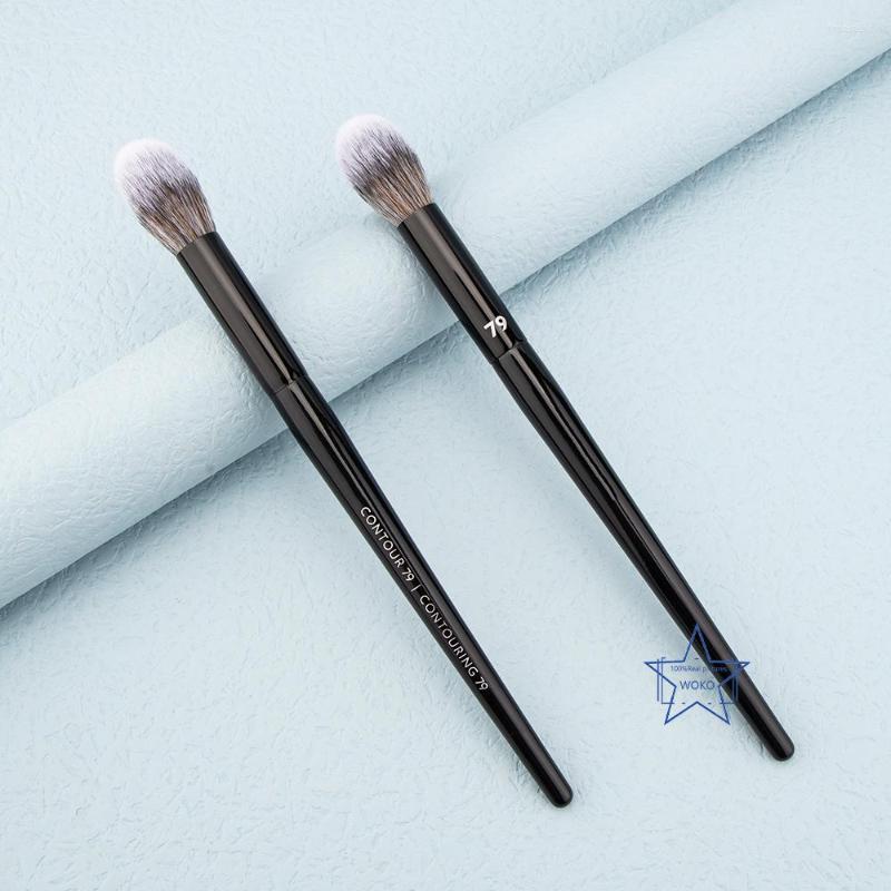 Makeup Brushes 79 Contour Sculpting Brush Face Powder Highlighter Black Handle Small Bronzer Tool
Makeup Brushes 79 Contour Sculpting Brush Face Powder Highlighter Black Handle Small Bronzer Tool