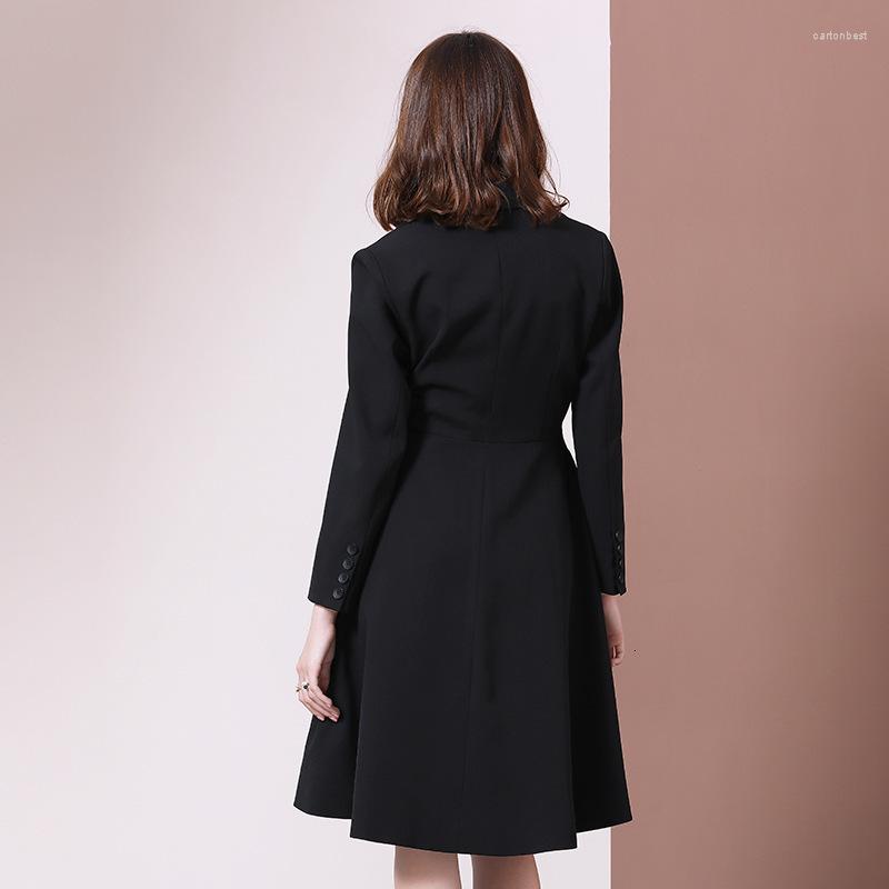 Work Dresses Long Sleeve Elegant Blazer Dress Women 2022 Autumn Winter Suit Jacket Coat Slim Female Black Knee Length Office Lady
Work Dresses Long Sleeve Elegant Blazer Dress Women 2022 Autumn Winter Suit Jacket Coat Slim Female Black Knee Length Office Lady