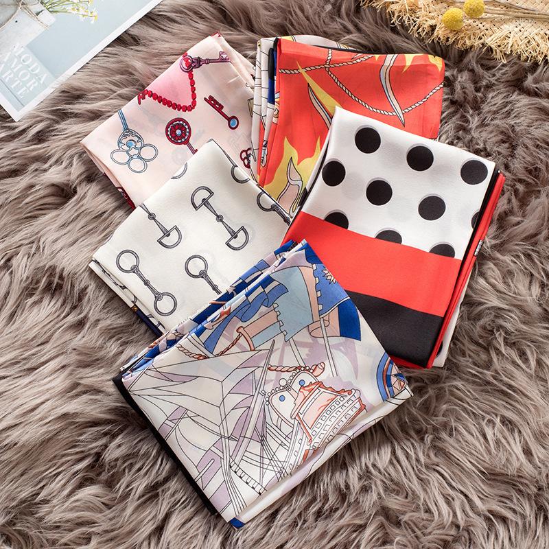 Scarves Silk Scarf Lady Winter 100 Long Square Korean Bow Tie Satin Small Double-sided
Scarves Silk Scarf Lady Winter 100 Long Square Korean Bow Tie Satin Small Double-sided
