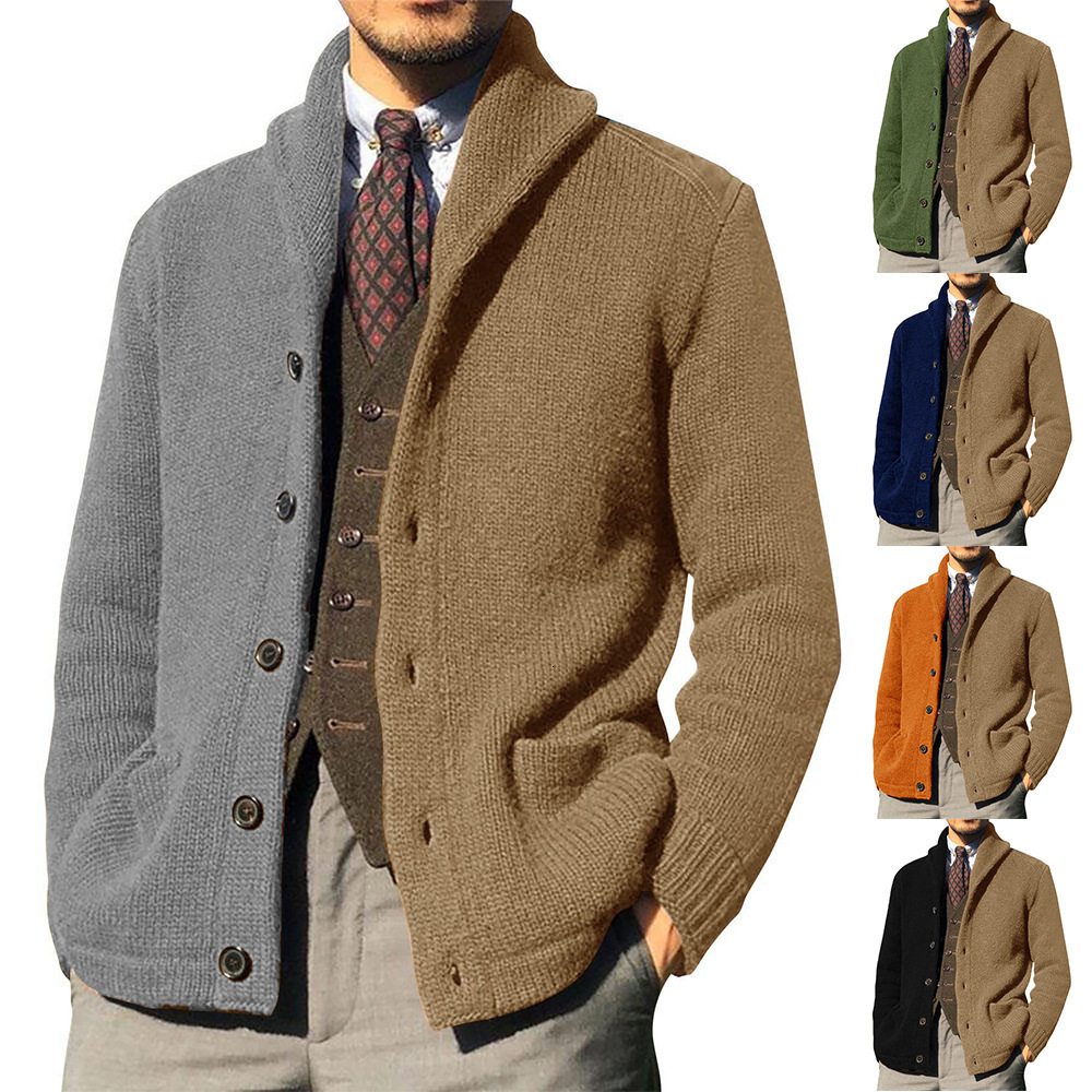 Men's Sweaters Autumn Winter Mens Sweater Cardigan Fashion Colour Patchwork Single breasting Vintage Knitted Sweaters Coats Male 221114
Men's Sweaters Autumn Winter Mens Sweater Cardigan Fashion Colour Patchwork Single breasting Vintage Knitted Sweaters Coats Male 221114