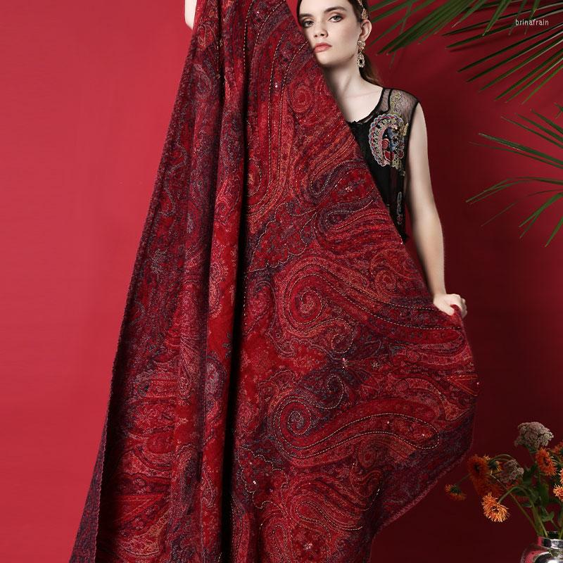 Scarves Oversized Thickened Pashmina Pure Wool Square Scarf Shawl Autumn Winter Retro Red Thick Warm Blanket Cloak 145 Cm
Scarves Oversized Thickened Pashmina Pure Wool Square Scarf Shawl Autumn Winter Retro Red Thick Warm Blanket Cloak 145 Cm