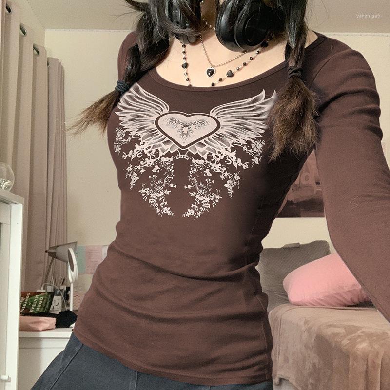 Women' T Shirts For Women Female Vintage Graphic Print Y2k Tshirts Streetwear Retro Tops Tee Autumn Cotton Brown Long Sleeve Top, Auburn
Women' T Shirts For Women Female Vintage Graphic Print Y2k Tshirts Streetwear Retro Tops Tee Autumn Cotton Brown Long Sleeve Top, Auburn