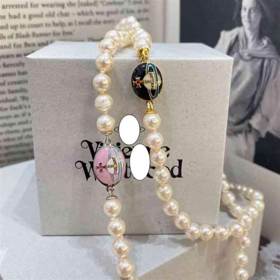 Lisa's same Western empress dowager Saturn pearl necklace feminine enamel Court Style Enamel Pendant clavicle chain223M
Lisa's same Western empress dowager Saturn pearl necklace feminine enamel Court Style Enamel Pendant clavicle chain223M