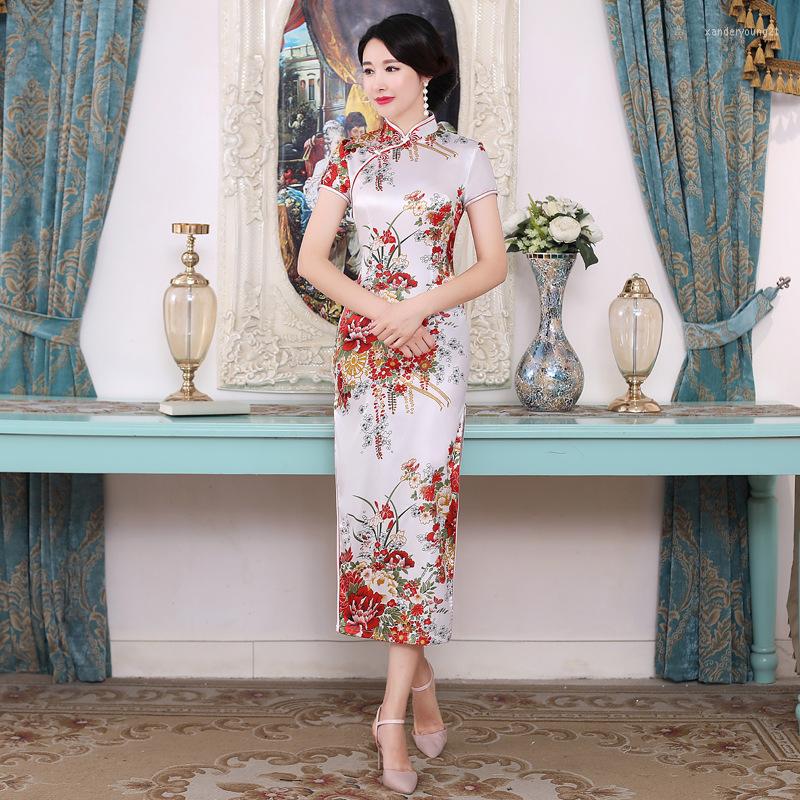 Ethnic Clothing Women Classic Cheongsam Ladies Long Qi Pao Sexy Tight Evening Party Chinese Traditional Vintage Mandarin Collar Qipao Dress
Ethnic Clothing Women Classic Cheongsam Ladies Long Qi Pao Sexy Tight Evening Party Chinese Traditional Vintage Mandarin Collar Qipao Dress