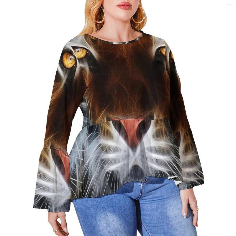 Shirt Cool Tiger Print T Plus Size Abstract Animal Art Funny Long Sleeve S Korean Fashion Oversized Tee Women Tops, Style-6
Shirt Cool Tiger Print T Plus Size Abstract Animal Art Funny Long Sleeve S Korean Fashion Oversized Tee Women Tops, Style-6