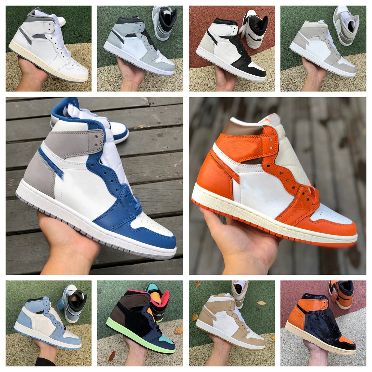 Jumpman 1 1s High OG Basketball Shoes Mens Women Fragment x Travis Taxi Patent Bred Dark Mocha Fearless UNC Chicago University Blue Shadow Tan Gum Linen Sport Sneakers, Bubble package bag
Jumpman 1 1s High OG Basketball Shoes Mens Women Fragment x Travis Taxi Patent Bred Dark Mocha Fearless UNC Chicago University Blue Shadow Tan Gum Linen Sport Sneakers, Bubble package bag