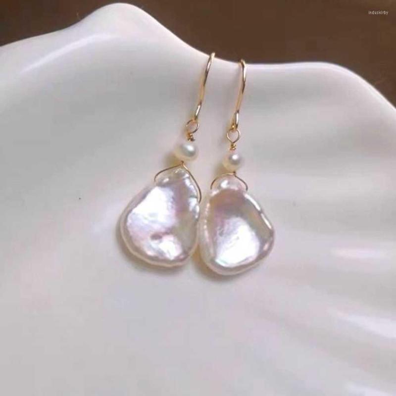 Dangle Earrings Natural White Baroque Pearls 18k Hook Eardrop Diy Lucky Ear Stud Year FOOL'S DAY Christmas Freshwater Fashion
Dangle Earrings Natural White Baroque Pearls 18k Hook Eardrop Diy Lucky Ear Stud Year FOOL'S DAY Christmas Freshwater Fashion