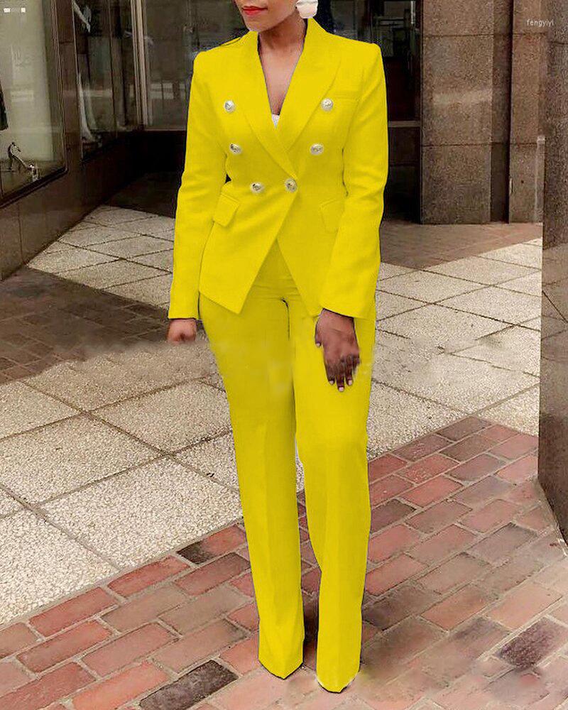 Women' Two Piece Pants Foreign Trade Independent Station Solid Color Commuting Small Suit Cardigan Straight Leg Sets, Blue
Women' Two Piece Pants Foreign Trade Independent Station Solid Color Commuting Small Suit Cardigan Straight Leg Sets, Blue