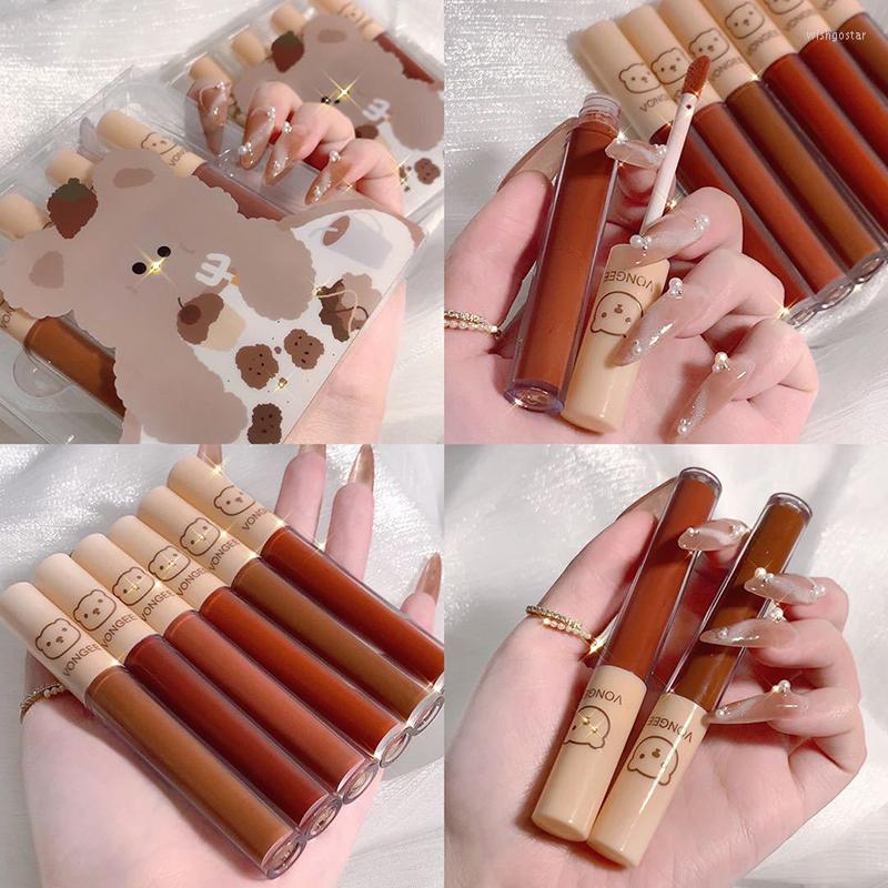 Lip Gloss Velvety Matte Lipstick Set Long Lasting Nonstick Cup Not Fade Makeup Cosmetics For Girl Women BUTT666
Lip Gloss Velvety Matte Lipstick Set Long Lasting Nonstick Cup Not Fade Makeup Cosmetics For Girl Women BUTT666