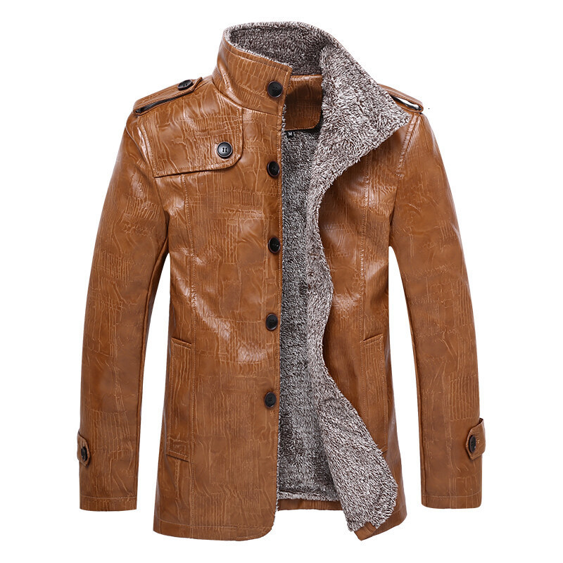 Men's Fur Faux Fur Plus Size Leather Jacket Mens Winter Autumn Fleece Jacket Fashion Faux Fur Collar Windproof Warm Coat Men Slim Brand Clothing 221114, Khaki
Men's Fur Faux Fur Plus Size Leather Jacket Mens Winter Autumn Fleece Jacket Fashion Faux Fur Collar Windproof Warm Coat Men Slim Brand Clothing 221114, Khaki