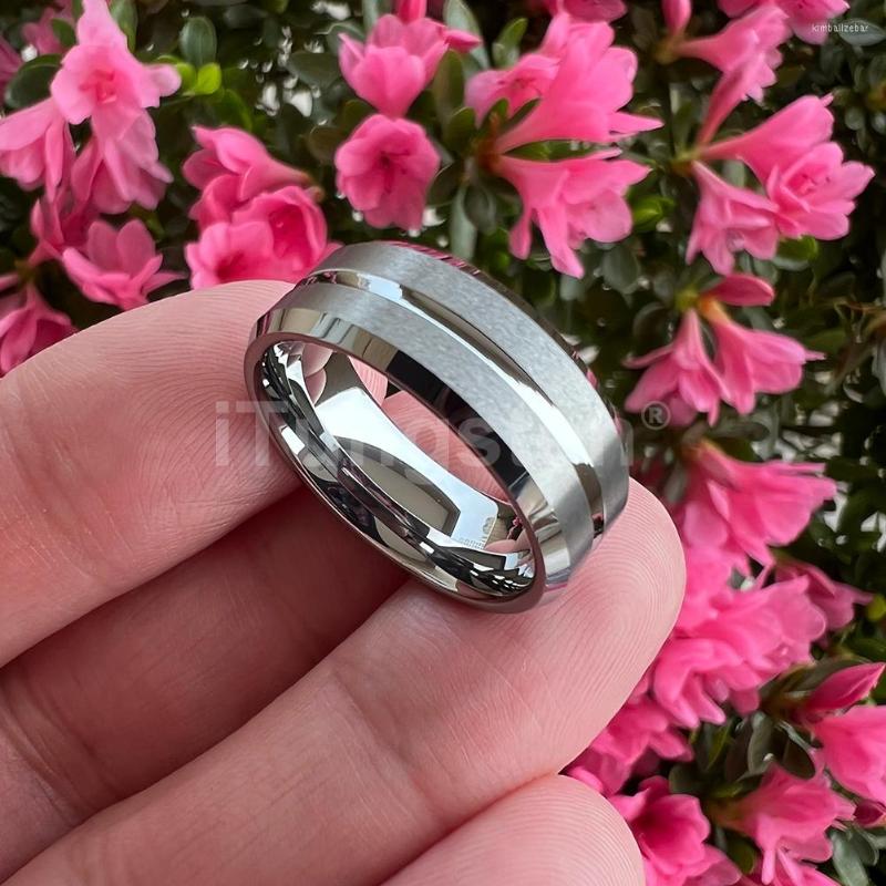 Wedding Rings ITungsten 6mm 8mm Tungsten Finger Ring Men Women Couple Engagement Band Trendy Jewelry Matte Beveled Edges Comfort Fit
Wedding Rings ITungsten 6mm 8mm Tungsten Finger Ring Men Women Couple Engagement Band Trendy Jewelry Matte Beveled Edges Comfort Fit