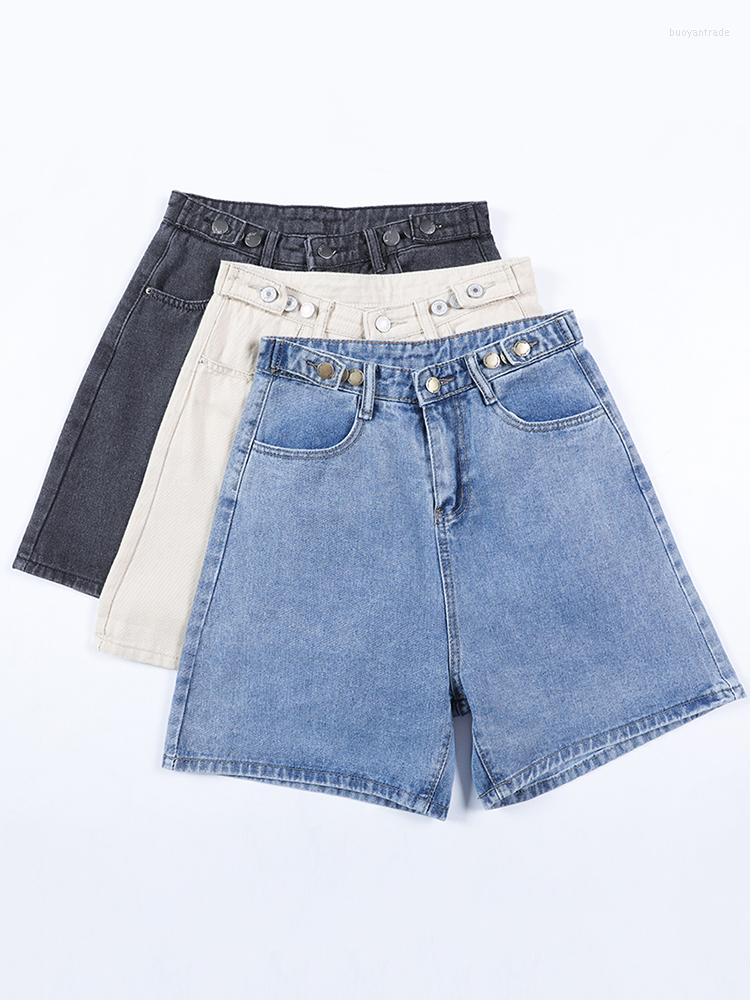 Women' Shorts 2022 Summer Women Button Wigh Leg Jeans Casual Female High Waist Loose Fit Blue Denim Short
Women' Shorts 2022 Summer Women Button Wigh Leg Jeans Casual Female High Waist Loose Fit Blue Denim Short
