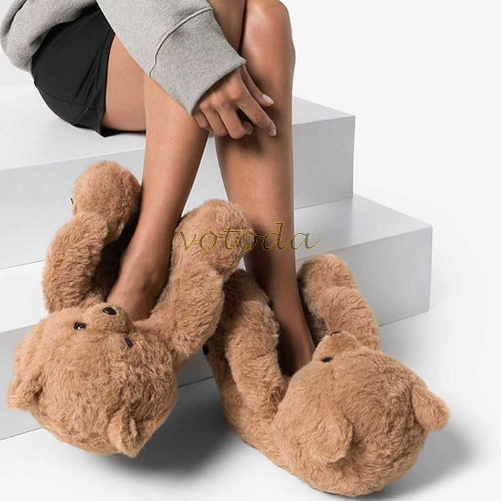 Slippers Women Teddy Bear Plus Cartoon Cute Bear House Slipper Winter Warm Furry Faux Fur Slides Woman Furry Flip Flop Shoes T221110, Pink
Slippers Women Teddy Bear Plus Cartoon Cute Bear House Slipper Winter Warm Furry Faux Fur Slides Woman Furry Flip Flop Shoes T221110, Pink