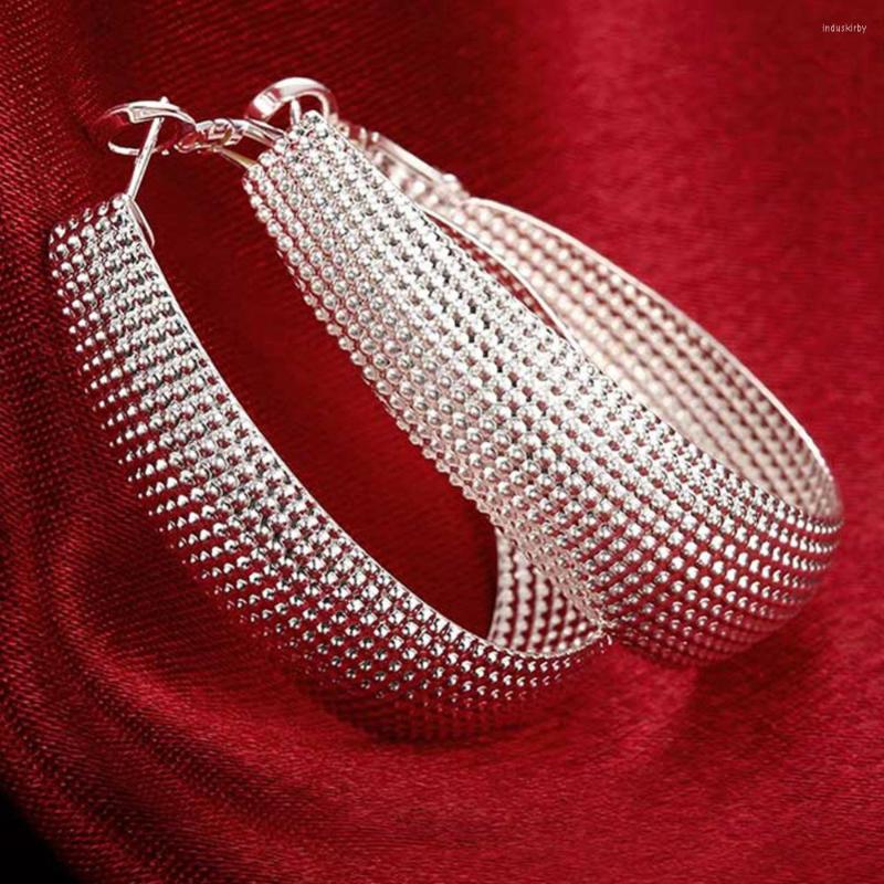 Hoop Earrings Fashion Pure 925 Sterling Silver Jewelry Earring Round Circle Women Grace Wedding Gift Wholesale
Hoop Earrings Fashion Pure 925 Sterling Silver Jewelry Earring Round Circle Women Grace Wedding Gift Wholesale
