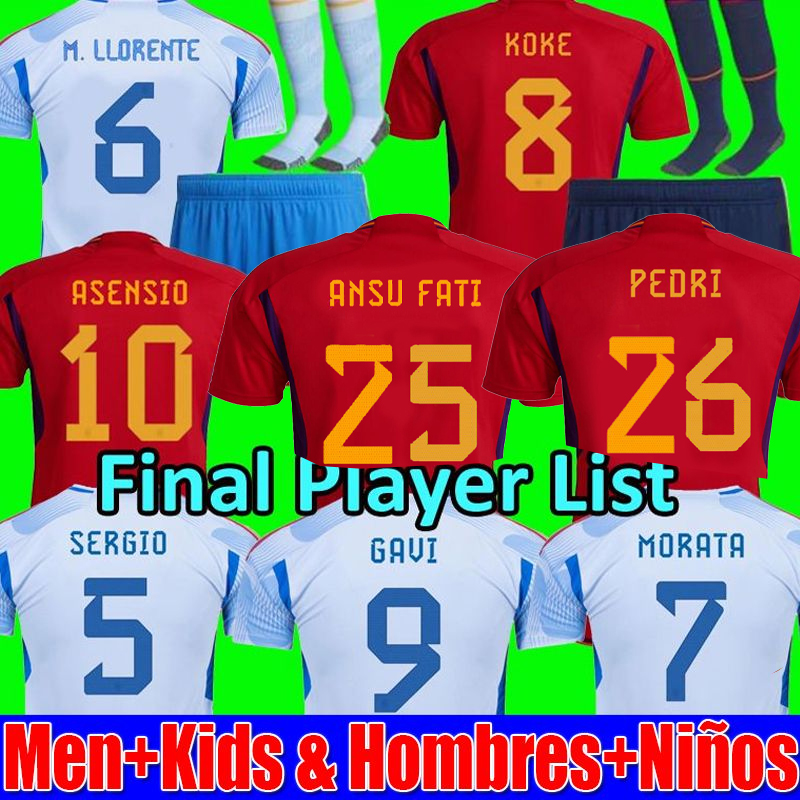 2022 spain soccer jerseys fans player version PEDRI ANSU GAVI FATI FERRAN TORRES MORATA football shirt KOKE AZPILICUETA men and kids kits sets women, Women away
2022 spain soccer jerseys fans player version PEDRI ANSU GAVI FATI FERRAN TORRES MORATA football shirt KOKE AZPILICUETA men and kids kits sets women, Women away