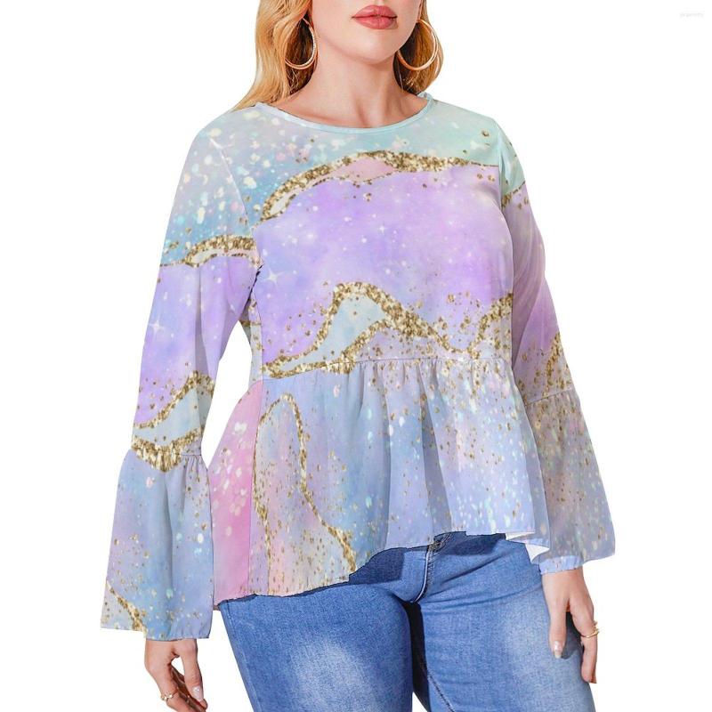 Shirt Elegant Ombre T Shirts Glold Glitter Print Trendy Female Long Sleeve Street Style Tops Pattern Top Tees Plus Size 6XL, Style-4
Shirt Elegant Ombre T Shirts Glold Glitter Print Trendy Female Long Sleeve Street Style Tops Pattern Top Tees Plus Size 6XL, Style-4