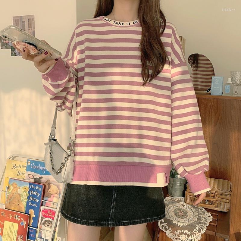Women's Hoodies Round Neck Striped Long Sleeves Loose Sweatshirts Women 2022 Winter Japanese Version Products Womens Tops, Black
Women's Hoodies Round Neck Striped Long Sleeves Loose Sweatshirts Women 2022 Winter Japanese Version Products Womens Tops, Black