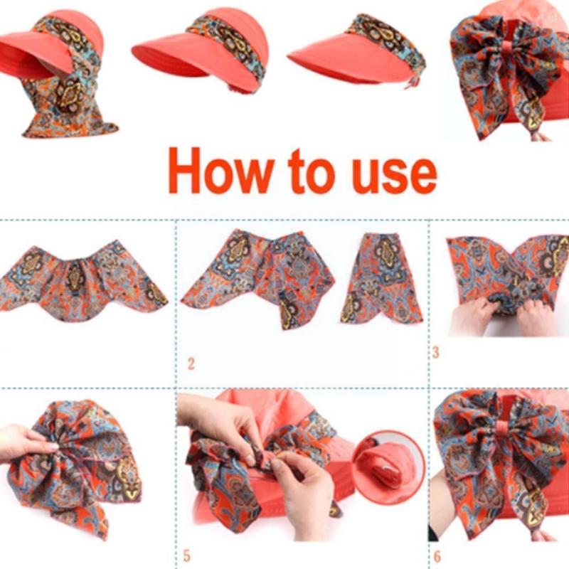 Wide Brim Hats Women Summer Anti-UV Sun Visor Hat Outdoor Riding Beach Top Fashion Detachable Foldable Print Sunscreen Caps B G5O1
Wide Brim Hats Women Summer Anti-UV Sun Visor Hat Outdoor Riding Beach Top Fashion Detachable Foldable Print Sunscreen Caps B G5O1