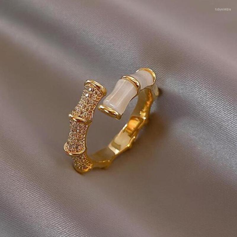 Wedding Rings 2022 Design Opals Bamboo Shape Gold Adjustable Open Korean Fashion Jewelry Party Luxury Accessory For Woman Girls Gift
Wedding Rings 2022 Design Opals Bamboo Shape Gold Adjustable Open Korean Fashion Jewelry Party Luxury Accessory For Woman Girls Gift