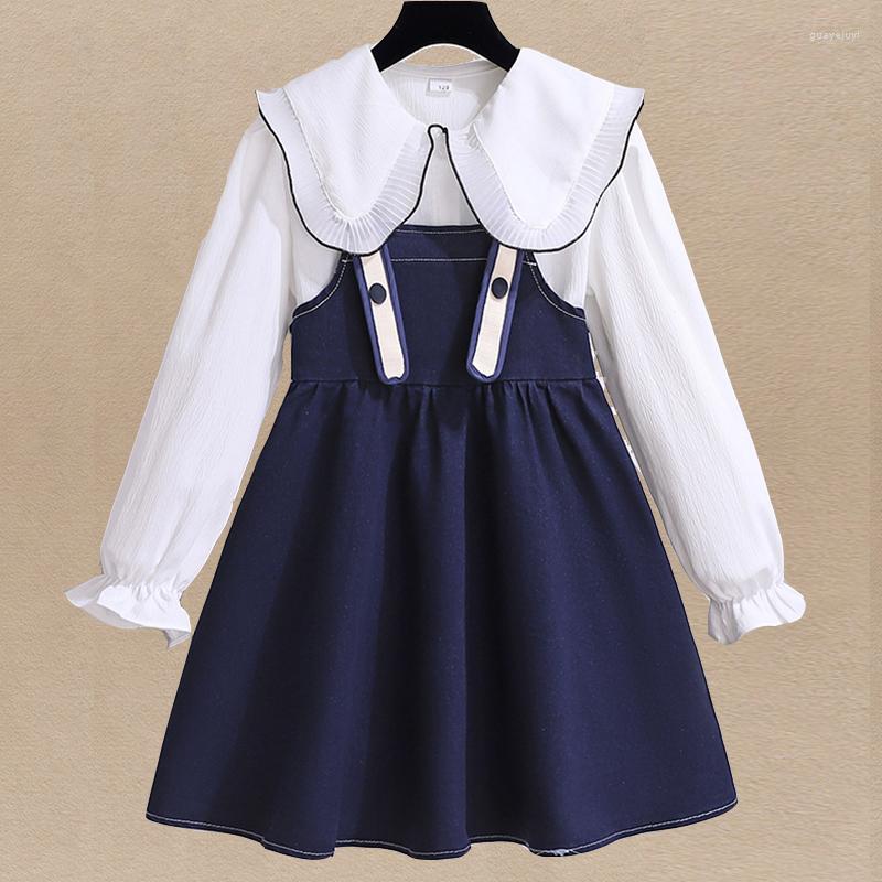 Clothing Sets Autumn Girls School For Kids Suits Denim Clothes Tops & Dress Outfits Teenagers Christmas Children Costumes 6 8 10 12, Blue
Clothing Sets Autumn Girls School For Kids Suits Denim Clothes Tops & Dress Outfits Teenagers Christmas Children Costumes 6 8 10 12, Blue
