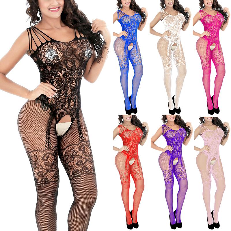 

Women Socks Fashion Catsuit Mesh Fishnet Tights Body Suit Stockings Erotic Lingerie Sexy Open Crotch Teddies Bodysuits Bodystockings, Red