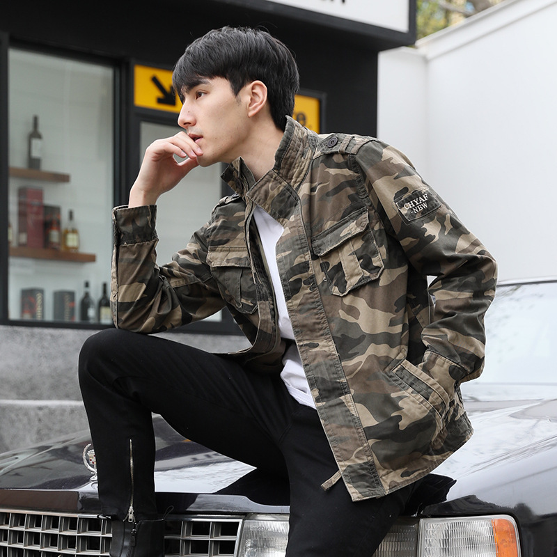 Men's Jackets 2021 Punk Style Novel Embroidered Rivet Denim Jacket Men Coat Slim Cotton Jeans For Male Hip Hop High Street Sequins Youth