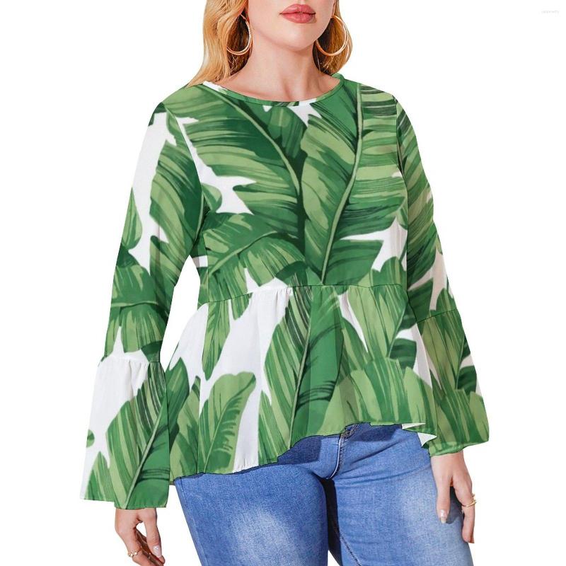 Shirt Banana Leaf T Plus Size Tropical Print Retro Long Sleeve S Casual Oversized Tee Female Graphic Clothing, Style-19
Shirt Banana Leaf T Plus Size Tropical Print Retro Long Sleeve S Casual Oversized Tee Female Graphic Clothing, Style-19