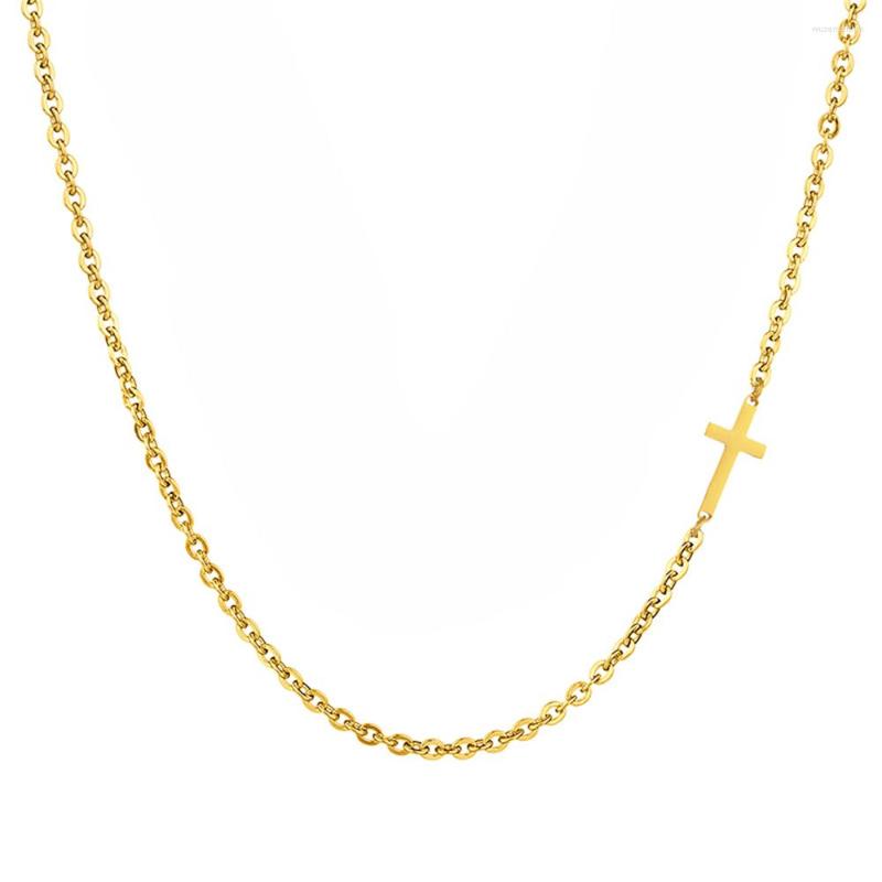 Pendant Necklaces Gold Cross Necklace For Women Simple Female Tiny Small Sideways Pendants Color Stainless Steel Fashion Jewelry Gift
Pendant Necklaces Gold Cross Necklace For Women Simple Female Tiny Small Sideways Pendants Color Stainless Steel Fashion Jewelry Gift