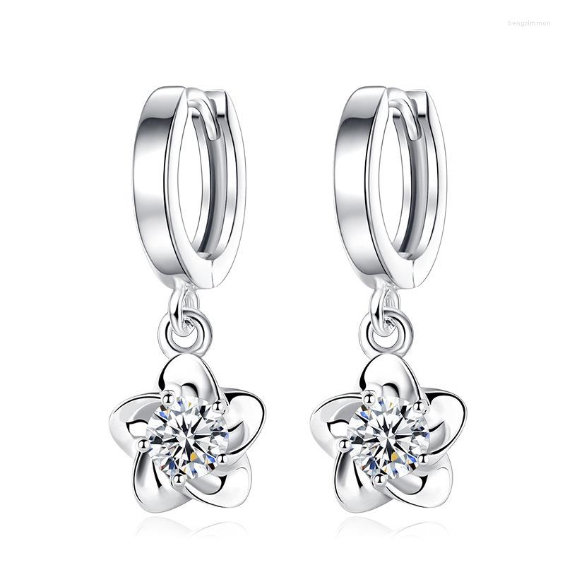 Hoop Earrings S925 Silver Earring Flower Rose For Women Wedding Gift Lady Girl Fashion Jewelry
Hoop Earrings S925 Silver Earring Flower Rose For Women Wedding Gift Lady Girl Fashion Jewelry