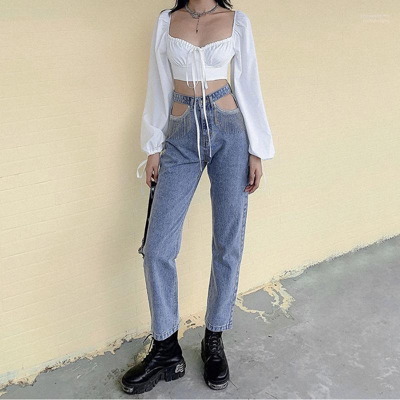 Women' Pants Women' & Capris Trousers Autumn High-waist Hollowed Out Thin Street Fashion All-match Casual Jeans High-waisted Pant, Blue
Women' Pants Women' & Capris Trousers Autumn High-waist Hollowed Out Thin Street Fashion All-match Casual Jeans High-waisted Pant, Blue