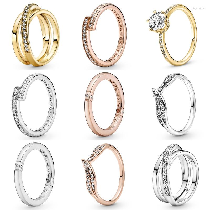 Cluster Rings Authentic 925 Sterling Silver Clear Sparkling Crown Solitaire Ring For Women Wedding Party Europe Fashion Jewelry
Cluster Rings Authentic 925 Sterling Silver Clear Sparkling Crown Solitaire Ring For Women Wedding Party Europe Fashion Jewelry