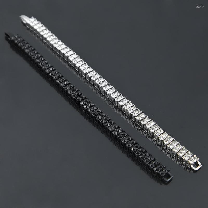 Link Bracelets Hip-Hop Selling 2-row Diamond Bracelet Alloy Fashion Jewelry For Men And Women Pulseras Mujer Homm
Link Bracelets Hip-Hop Selling 2-row Diamond Bracelet Alloy Fashion Jewelry For Men And Women Pulseras Mujer Homm
