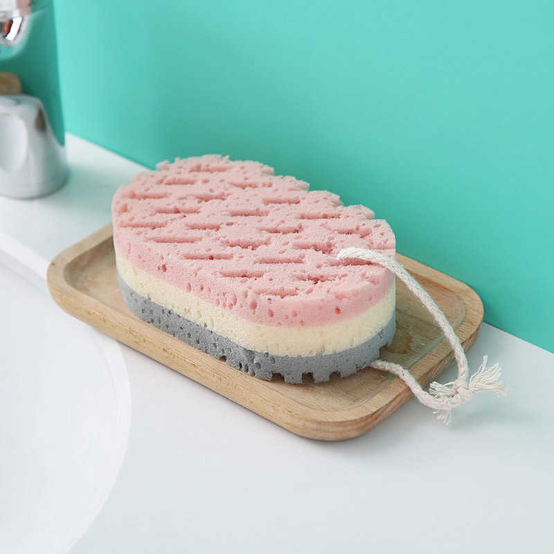 Bath Sponge Pouf Tools Accessories Three-Layer Bath Wipe Adult Shower Foaming Sponges Delicate And Soft With Rich Foam Esponja De Bano Badeschwamm