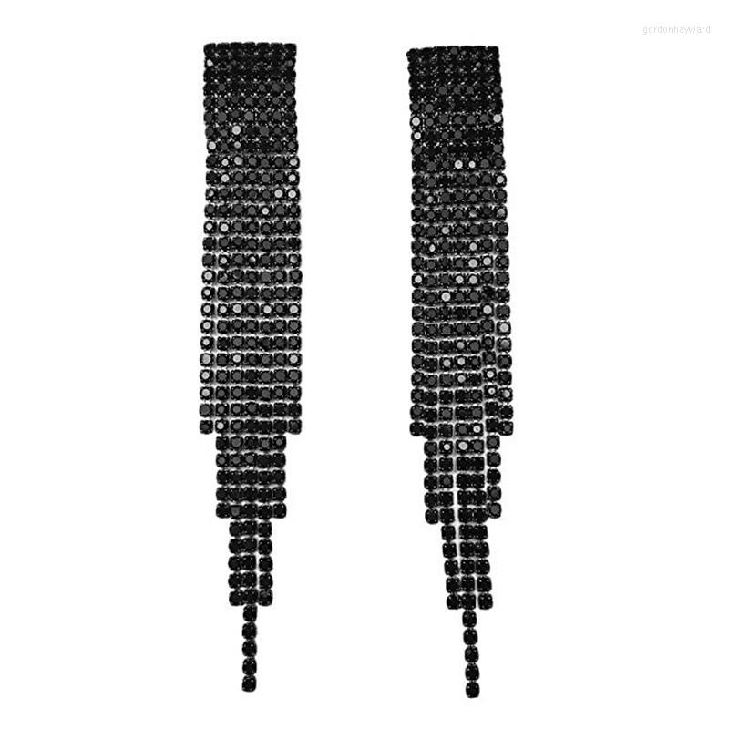 Dangle Earrings Irregular Rhinestone Black Tassel Luxury Crystal Long Drop For Women Fashion Jewelry 2022 Gift
Dangle Earrings Irregular Rhinestone Black Tassel Luxury Crystal Long Drop For Women Fashion Jewelry 2022 Gift