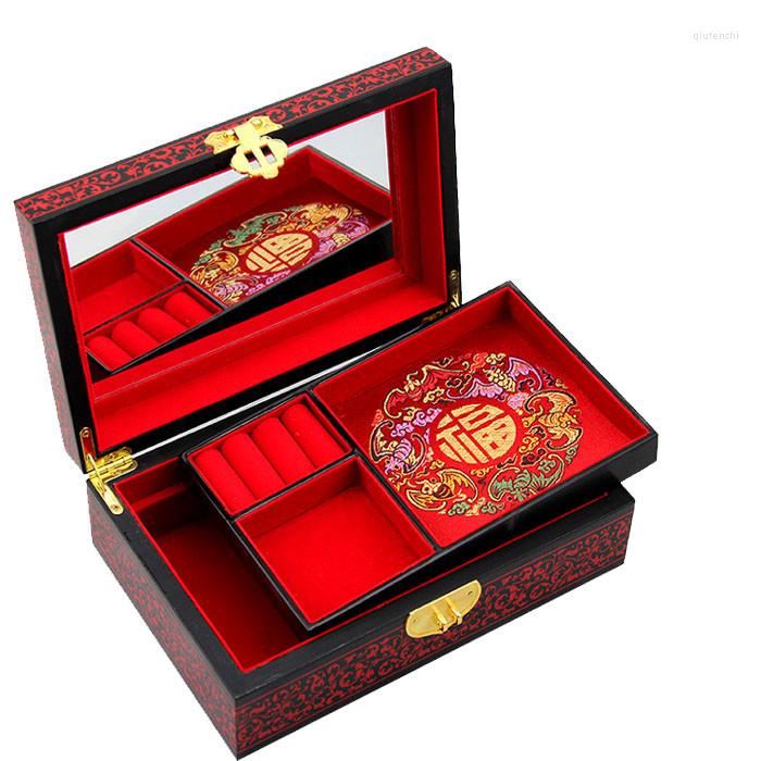 Jewelry Pouches Beautiful Chinese Handmade Classic Wooden Lacquer & Plum Blossom 2 Layers Box 014
Jewelry Pouches Beautiful Chinese Handmade Classic Wooden Lacquer & Plum Blossom 2 Layers Box 014