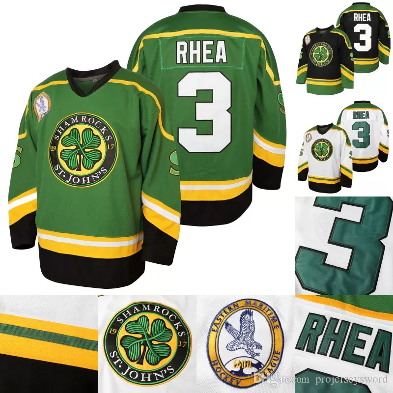 Mens #3 Ross Rhea St. John'S Shamrocks Hockey Jersey 100% Stitched Hockey Jerseys with EMHL Patch S-XXXL, 3 black
Mens #3 Ross Rhea St. John'S Shamrocks Hockey Jersey 100% Stitched Hockey Jerseys with EMHL Patch S-XXXL, 3 black