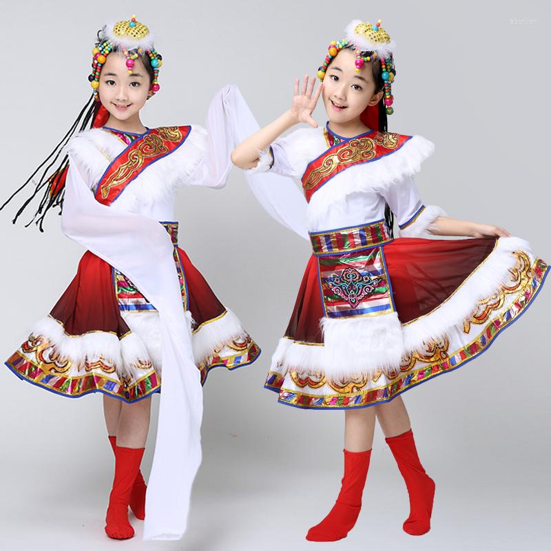 Stage Wear Children Tibetan Dance Performance Costumes Mongolian Clothing Girls
Stage Wear Children Tibetan Dance Performance Costumes Mongolian Clothing Girls