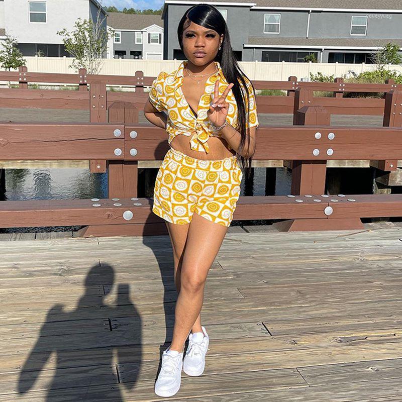 Women' Tracksuits Women Clothing 2 Piece Sets Summer Fashion Print Short Sleeve Shirt Shorts Set Y2k Clothes Casual Streetwear Wholesale, Black
Women' Tracksuits Women Clothing 2 Piece Sets Summer Fashion Print Short Sleeve Shirt Shorts Set Y2k Clothes Casual Streetwear Wholesale, Black