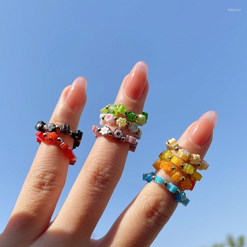 Wedding Rings 2022 Lovely Summer Korean Colorful Beads Flowers Elasticity For Women Girls Party BOHO Beach Vacation Jewelry Gifts
Wedding Rings 2022 Lovely Summer Korean Colorful Beads Flowers Elasticity For Women Girls Party BOHO Beach Vacation Jewelry Gifts