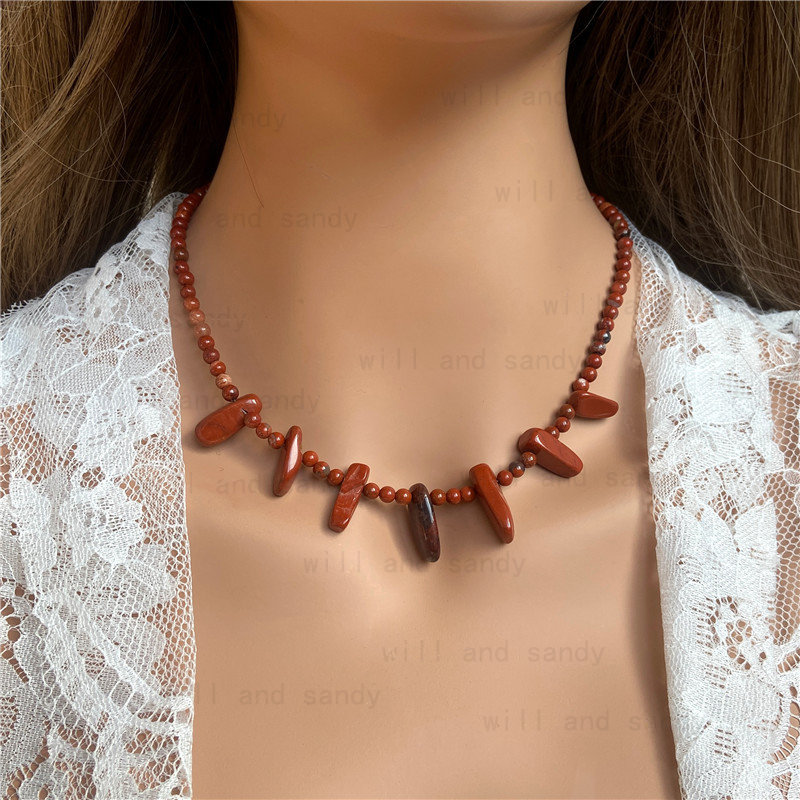 4mm Bead Natural Stone Necklace Choker Collar Chip Gemstone Bohemian Necklaces for Women Friendship Fashion Jewelry
4mm Bead Natural Stone Necklace Choker Collar Chip Gemstone Bohemian Necklaces for Women Friendship Fashion Jewelry