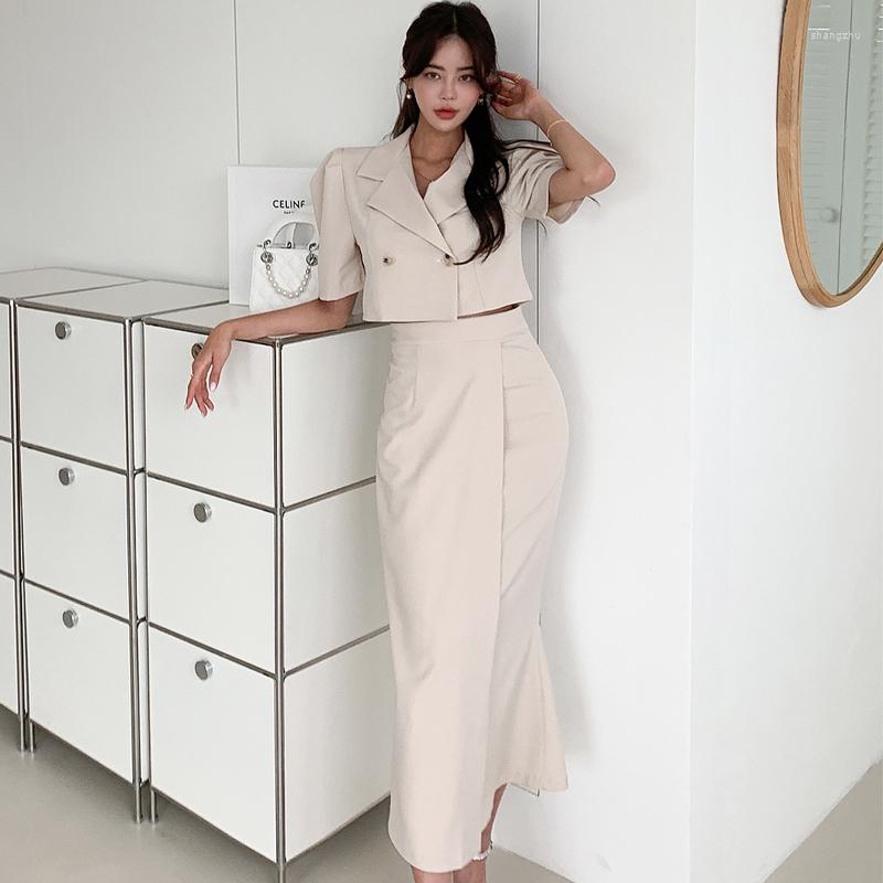 Work Dresses Korean Fashion Skirt Suits Female Elegant Short Shirt Long Casual Two Piece Set Office OL Outfits, Beige
Work Dresses Korean Fashion Skirt Suits Female Elegant Short Shirt Long Casual Two Piece Set Office OL Outfits, Beige