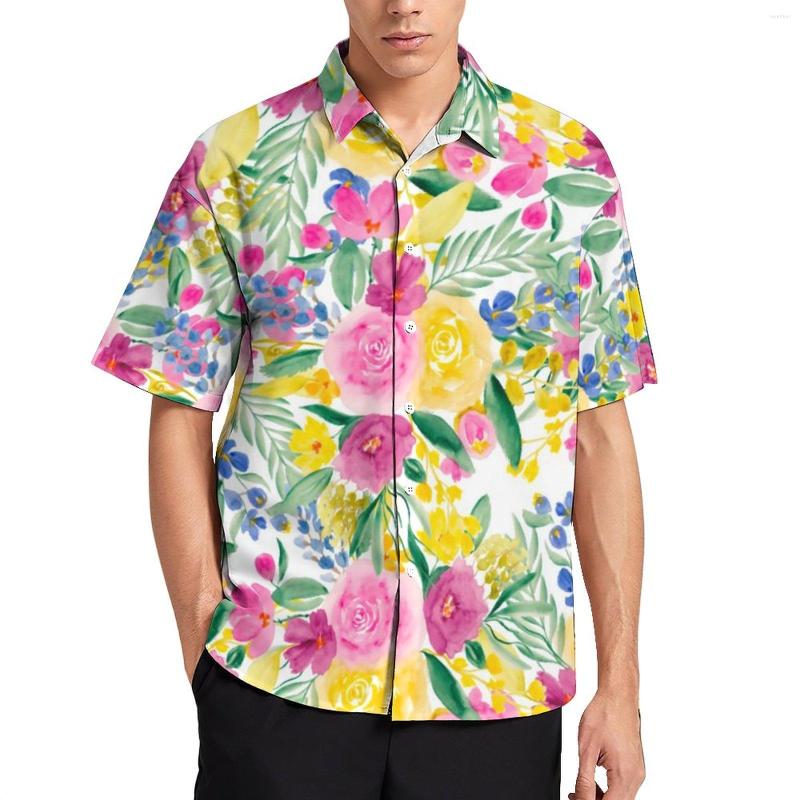 Men's Casual Shirts Colroful Bright Flowers Shirt Men Floral Print Hawaii Stylish Blouses Short Sleeve Oversize, Style-17
Men's Casual Shirts Colroful Bright Flowers Shirt Men Floral Print Hawaii Stylish Blouses Short Sleeve Oversize, Style-17