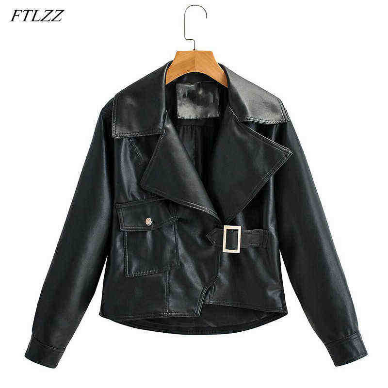 Ftlzz Spring Autumn Lapels Loose Faux Leather Short Jacket Women Bf Style Moto Bike Pu Leather Jacket Large Pocket Locomotive Spout J220727, Black
Ftlzz Spring Autumn Lapels Loose Faux Leather Short Jacket Women Bf Style Moto Bike Pu Leather Jacket Large Pocket Locomotive Spout J220727, Black
