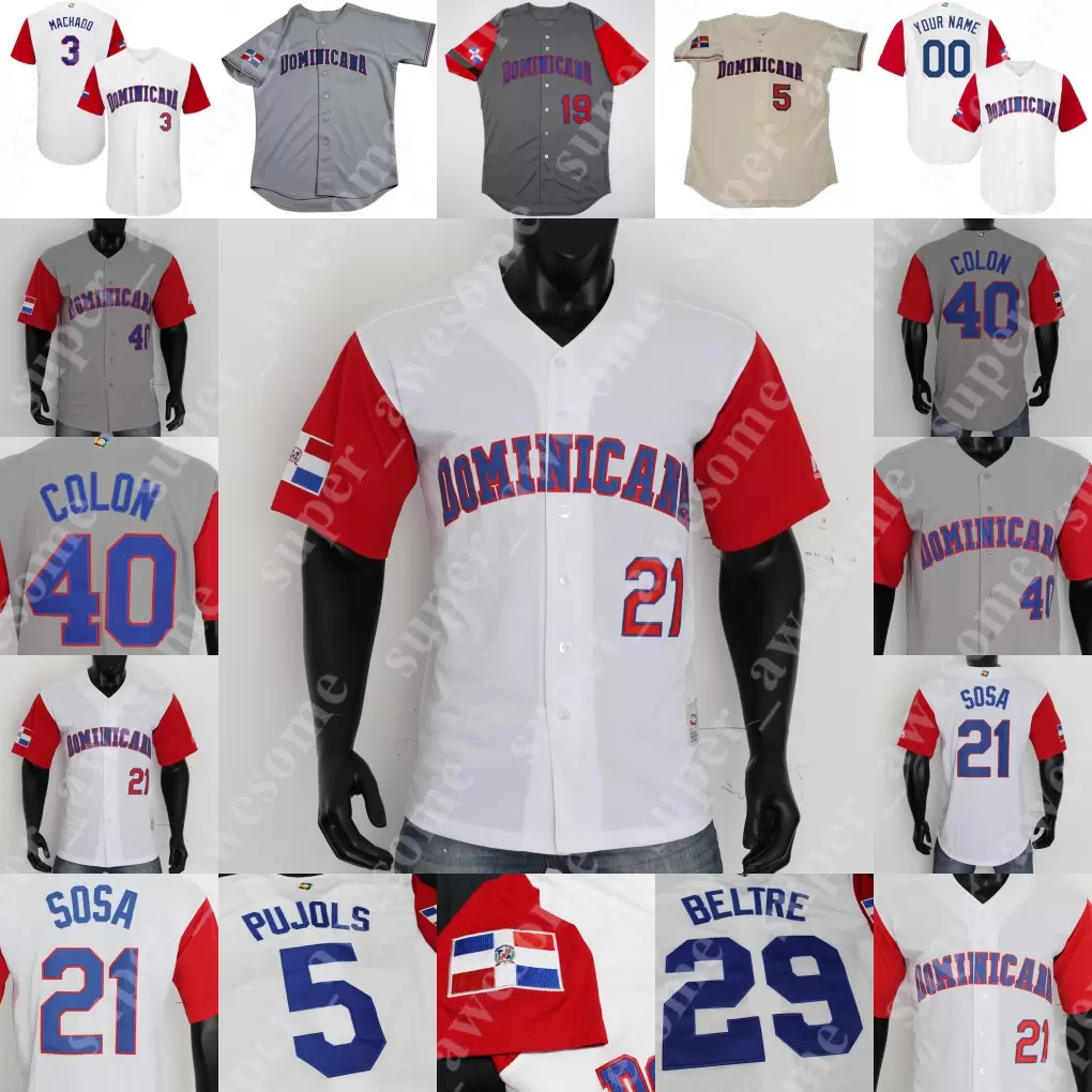 Dominican Baseball Jersey Albert Pujols David Ortiz Pedro Martinez Vladimir Guerrero Ramirez Adrian Beltre Sammy Sosa Bartolo Colon, Gray
Dominican Baseball Jersey Albert Pujols David Ortiz Pedro Martinez Vladimir Guerrero Ramirez Adrian Beltre Sammy Sosa Bartolo Colon, Gray