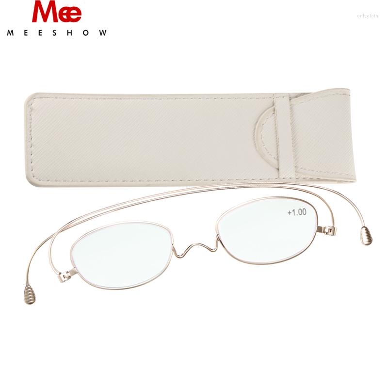 Sunglasses MEESHOW Titanium Reading Glasses Women Men Frame Paper Ultra Thin Eyeglasses Pocket Gold 2.0
Sunglasses MEESHOW Titanium Reading Glasses Women Men Frame Paper Ultra Thin Eyeglasses Pocket Gold 2.0