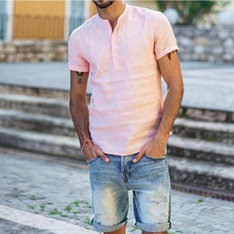 Men's T Shirts Mens Casual Summer Solid Color Stand Collar Shirt Button Pullover Short Sleeve Males Basic Regular, Black
Men's T Shirts Mens Casual Summer Solid Color Stand Collar Shirt Button Pullover Short Sleeve Males Basic Regular, Black